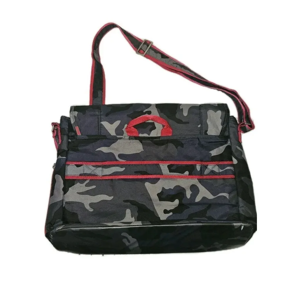 Lug Orange Label Crossbody Messenger Bag Laptop Camo Grey Blue Black 16x12
